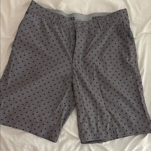 Gray Adidas Print Men's Golf Shorts
